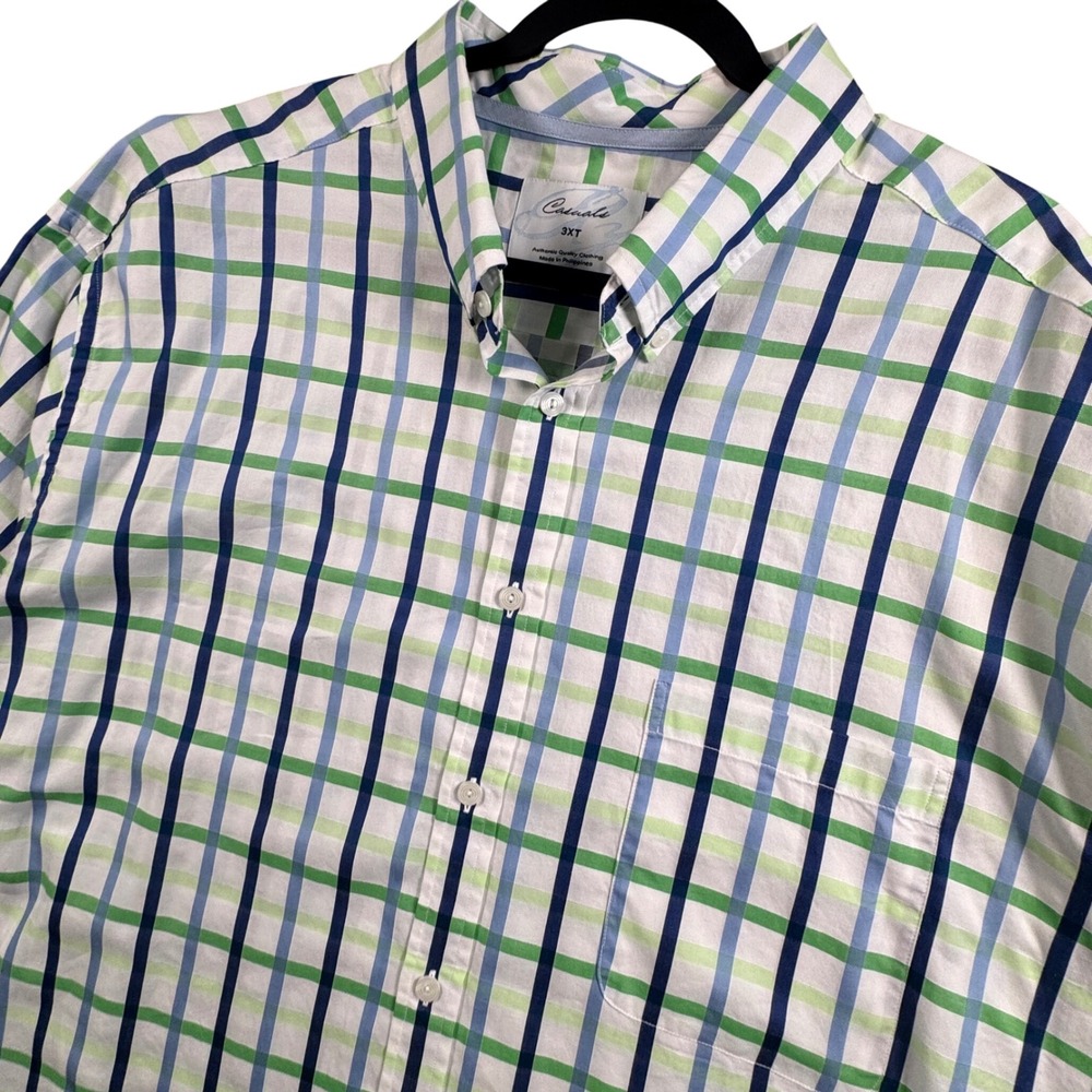 Casuals Mens 3XT Plaid Shirt Heritage Workwear Normcore Big Tall Cotton Dadcore‎